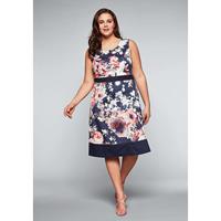 Cocktailkleid Sommerkleider dunkelblau Damen 