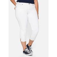 Sheego 7/8-Hose Stoffhosen weiß Damen 