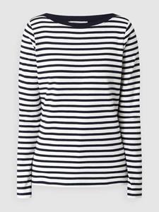 Tom Tailor T-Shirt Gestreiftes Langarmshirt T-Shirts dunkelblau Damen 