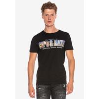 CIPO & BAXX T-Shirt T-Shirts schwarz Herren 