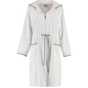Cawö Cawo korte Badjas 4103 Badstof met Capuchon en Rits