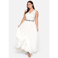 Sheego Abendkleid Abendkleider offwhite Damen 