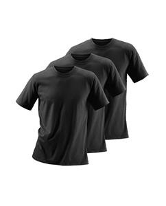 Lascana Rundhalsshirts (3 Stück), Baumwolle»Cotton made in Africa« T-Shirts schwarz Herren 