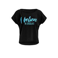Winshape Kurzarmshirt Ultra light MCT002 mit neon blauem Glitzer-Aufdruck Kurzarmshirt Ultra light MCT002 mit neon blauem Glitzer-Aufdruck T-Shirts schwarz/blau Damen 