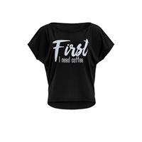 Winshape Kurzarmshirt Ultra light MCT002 mit weißem Glitzer-Aufdruck Kurzarmshirt Ultra light MCT002 mit weißem Glitzer-Aufdruck T-Shirts schwarz/weiß Damen 