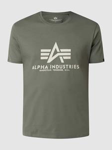 Alpha industries T-shirt met labelprint, model 'BASIC'