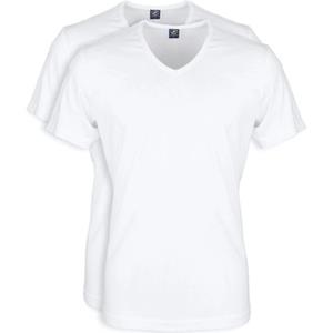 Suitable Vita T-Shirt V-Hals Wit 2-Pack
