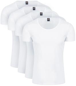 Suitable T-shirt Stretch 2-Pack O-Hals Wit