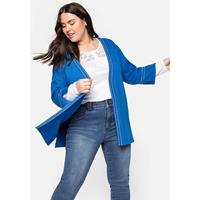 Sheego Strickjacke Strickjacken blau Damen 