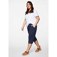Sheego Caprihose Stoffhosen dunkelblau Damen 