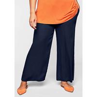 Sheego Strandhose Stoffhosen dunkelblau Damen 