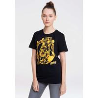 Logoshirt T-Shirt T-Shirts schwarz/gold Damen 