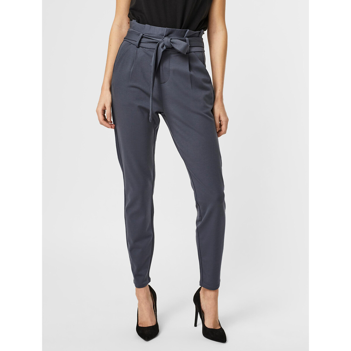 Vero moda Paper bag broek met hoge taille