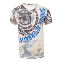 RUSTY NEAL T-Shirt T-Shirts beige/blau Herren 
