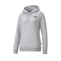 PUMA Ess Small Logo Hoodie Damen light gray heather
