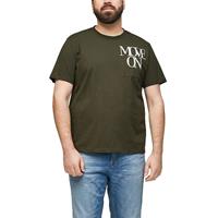 S.Oliver Jerseyshirt mit Statement-Print T-Shirts olive Herren 