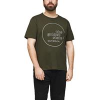 S.Oliver T-Shirt mit Wording-Print T-Shirts olive Herren 