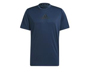 Adidas - D2M 3-Stripes Back Tee - Primeblue Sportshirt