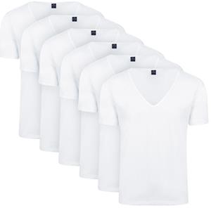 Suitable Diepe V hals 4-Pack Stretch T-Shirt