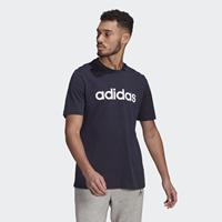 adidas Essentials Embroidered Linear Logo T-Shirt Blau