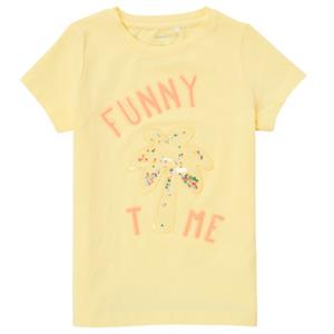 NAME IT Print T-shirt Dames Geel