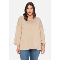 Sheego Oversized-Pullover Pullover beige Damen 