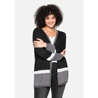 Sheego Strickjacke Strickjacken schwarz Damen 