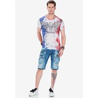 CIPO & BAXX T-Shirt T-Shirts mehrfarbig Herren 