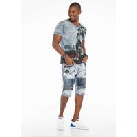 CIPO & BAXX T-Shirt T-Shirts grau Herren 