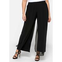 Sheego Hose Stoffhosen schwarz Damen 