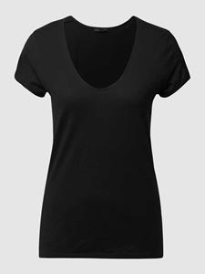 drykorn T-shirt van slubjersey met V-hals