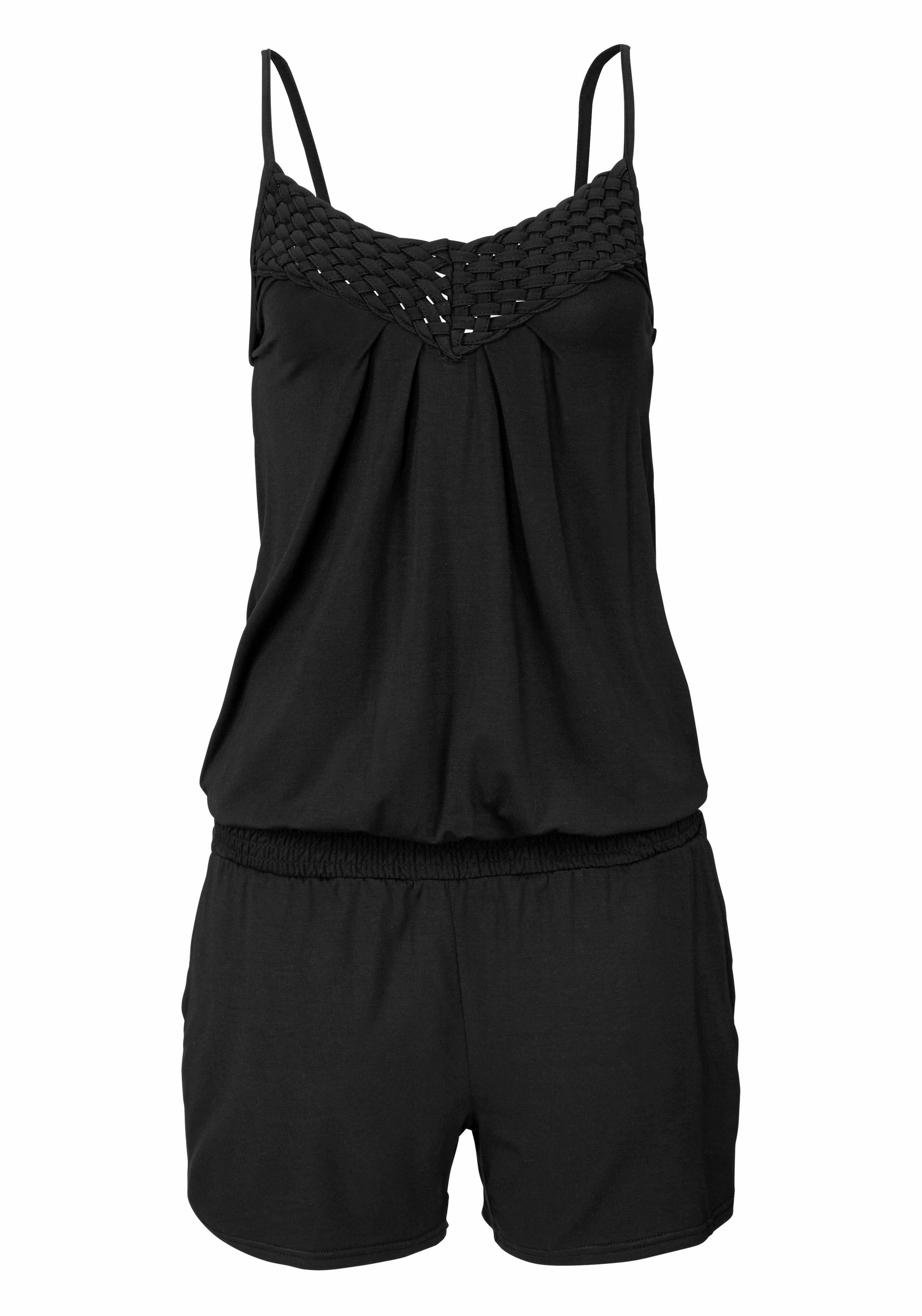 Lascana Overall Overalls schwarz Damen 