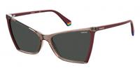 Polaroid Sonnenbrille 6012/n Damen Polycarbonat Kat. 2 Rot/grau