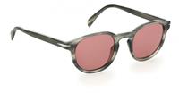 David Beckham zonnebril 1007/S heren cat. 3 rond grijs/roze