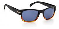 David Beckham zonnebril 7035/S cat.3 rechthoekig zwart/blauw