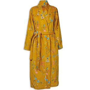 Pip Studio Les Fleurs Bathrobe Yellow XXL