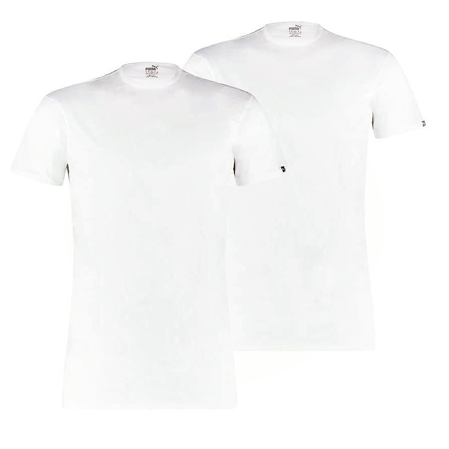 Puma Basic T-shirt Crew Tee 2 pack-White-L