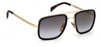 David Beckham zonnebril 7002/S cat.3 wayfarer staal zwart/grijs