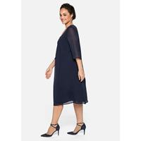 Sheego Kleid Abendkleider dunkelblau Damen 