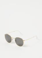 Ray-Ban Round RB3447 Heren Zonnebril - Rond Goud - Glazen met sterkte beschikbaar