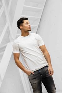 EA7 Emporio Armani Basic Logo T-Shirt Heren Wit/Grijs - 