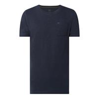 Camel Active: T-Shirt aus Biobaumwolle im Garment Dyed-Look Dunkelblau