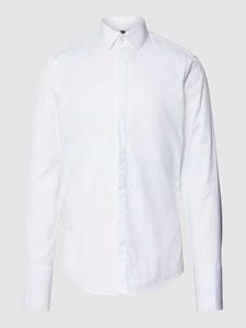Jake*s Slim fit smokingoverhemd van twill