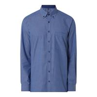 ETERNA LANGARM HEMD COMFORT FIT POPELINE HELLBLAU/MARINE KARIERT
