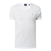 Gant Slim fit T-shirt met geborduurd logo