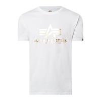 Alpha Industries Basic T  Foil Print Shirt - Herren - weiß