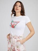 T-shirt Guess Woman Klassieke driehoek bloem