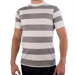 Sportus.nl Campo Retro - Empire Hoop retro voetbalshirt - Grey/ White