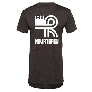 Sportus.nl Heurtefeu - Brand Logo Long Shaped T-Shirt - Grijs