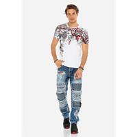 CIPO & BAXX T-Shirt T-Shirts weiß Herren 